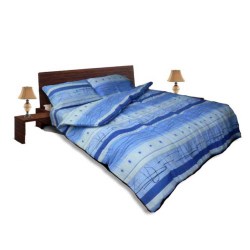 Олекотен спален комплект Крепон син спалня 180-220