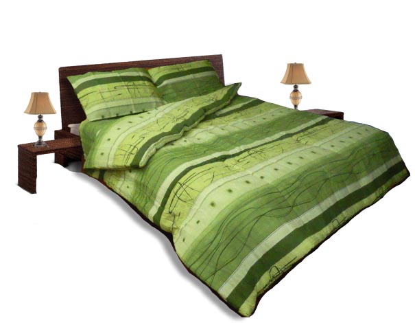 Олекотен спален комплект Крепон зелен спалня 180-220