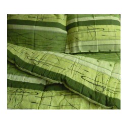 Олекотен спален комплект Крепон зелен спалня 180-220_1