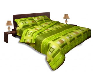 Олекотен спален комплект Памук зелен спалня 200-220