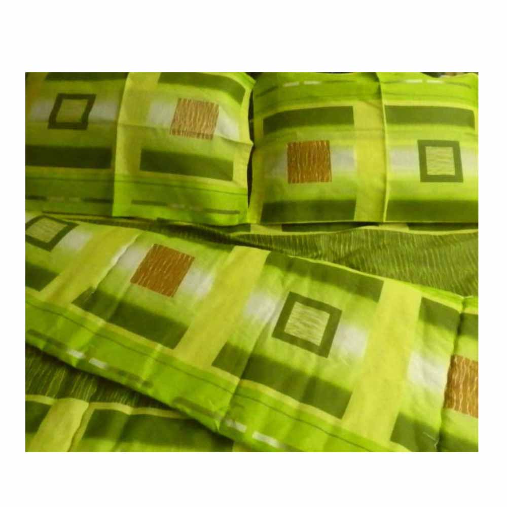 Олекотен спален комплект Памук зелен спалня 200-220_1