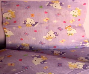Бебешки олекотен спален комплект Памук Кити лилав 110-140_1