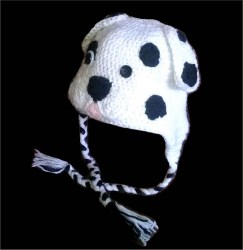 Детска плетена шапка с животни - Далматинец