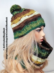 ski-hat-scarf-set-women-multicolor-green-brown-3