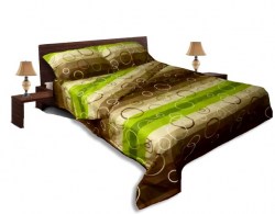 Спално бельо комплект Ранфорс зелен спалня 200-220